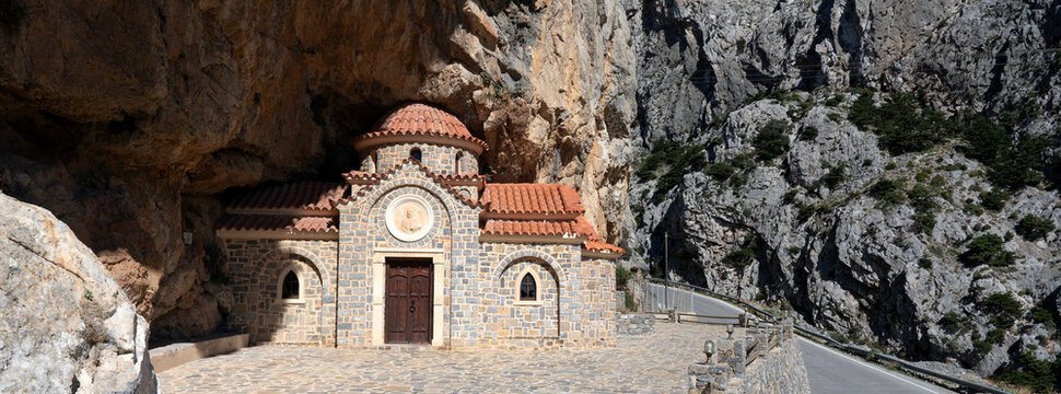 famous Agios Nikolaos church in Crete