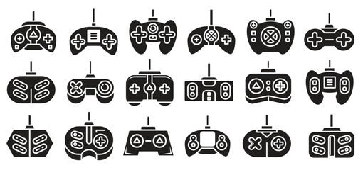  gamepad and game console icons set  © Nujy
