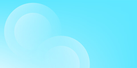 Minimalist banner background, pastel colorful, Light Blue gradations. Circle effect style geometric, abstract background. Vector Illustration