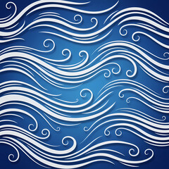 image of water wave pattern with blue background