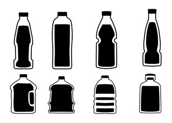 Fototapeta premium set of different bottles