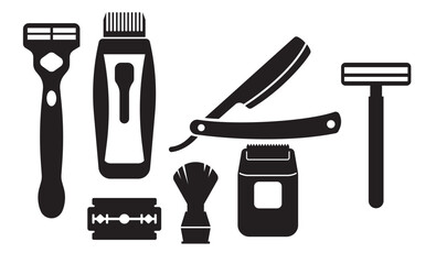 shaver vector icons