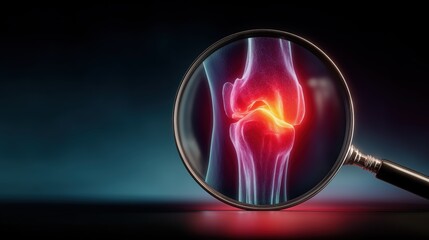 Human kneecap model, arthrophlogosis, knee pain, knee joint problems, worn out joints, knee meniscus, water in the knees, Biological and medical concepts, 3d rendering knee x-ray. High quality