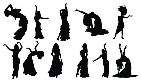 young girl dances east dance on stage 