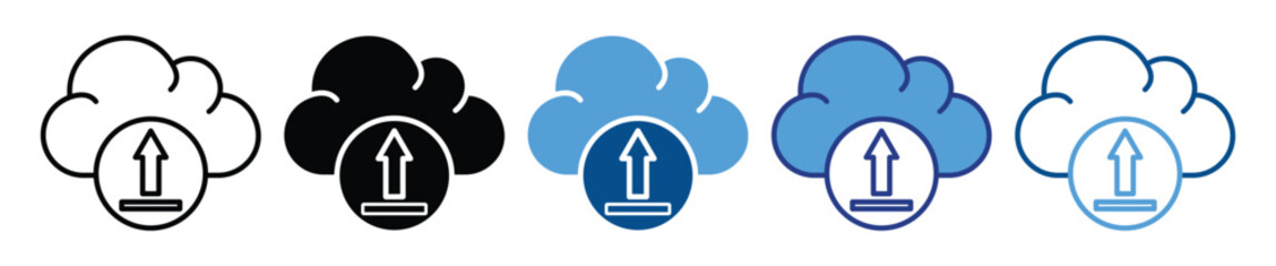 Upload icon set multiple style collection