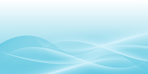 Abstract white wavy glowing lines on a blue background. Futuristic digital high-technology pattern. Health Care concept.