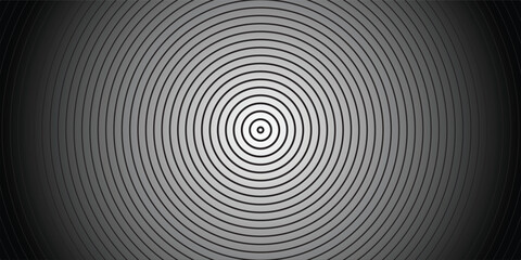 abstract black and white image of a spiral pattern of fingerprint effect. vector