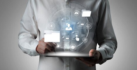 Document management system for secure file storage, organized access, and efficient digital...