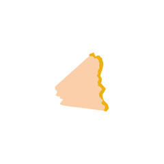 Pencil shavings vector illustration