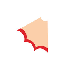 Pencil shavings vector illustration