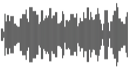 Sound wave or voice message icon music waveform track
