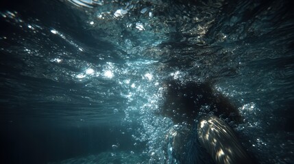 underwater scene with space for text