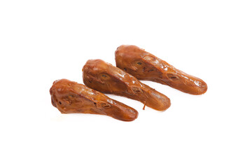 Spicy Marinated Duck Heads Traditional Asian Food Delicacy Ingredient