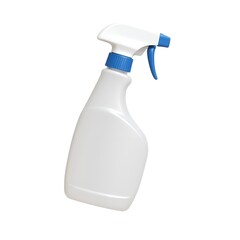 Plastic Spray Bottle on White Background