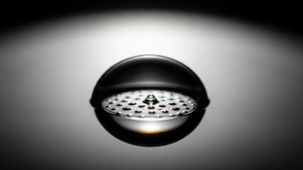 Modern Recessed LED Light Fixture Illuminating a Dark Space