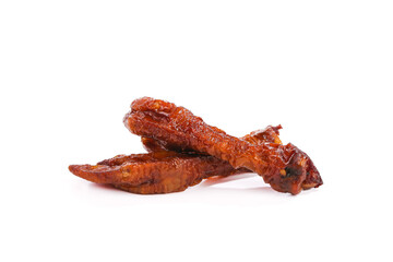Marinated Chicken Feet Asian Delicacy Snack Food Isolated White Background