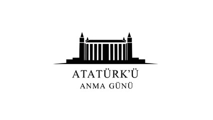 Ataturk Anma Gunu Commemoration Day Monument Silhouette.