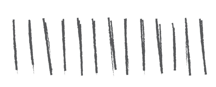 tally mark single counting sticks on an isolated