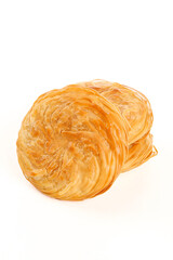 Golden Flaky Pastry Rolls Traditional Baked Goods Isolated on White Background