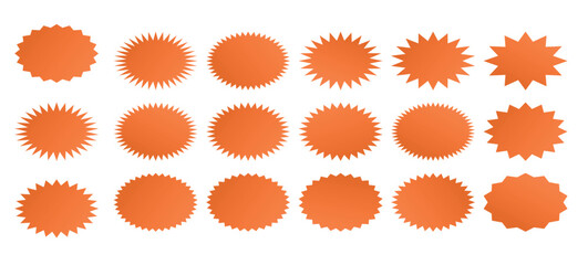 starburst icon or quality badge amazing color sale promo
