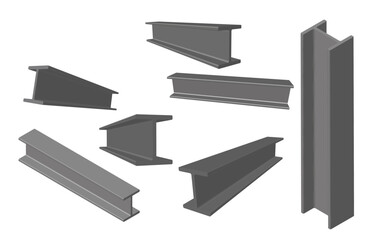 steel girder metal construction vector 