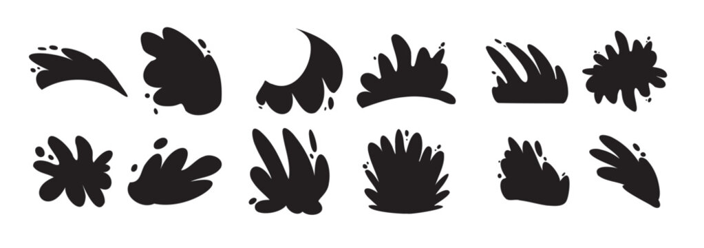 the ink splash for decor concept