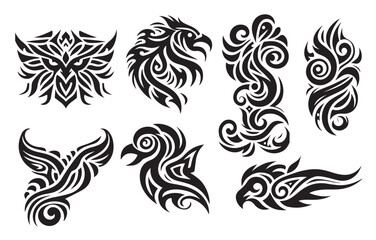 tribal tattoo design illustration