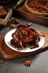 Spicy Smoked Roasted Quail with Traditional Spices - Gourmet Game Bird Dish