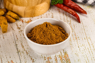Indian cuisine - curry powder for culinary