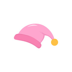 Cartoon sleeping hat. Vector illustration. 