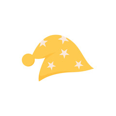 Cartoon sleeping hat. Vector illustration. 