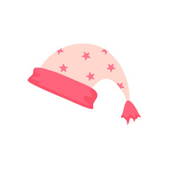Cartoon sleeping hat. Vector illustration. 