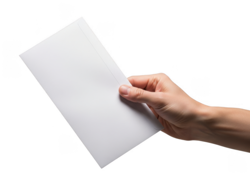 Person Holding White Envelope Document Mail Communication Correspondence