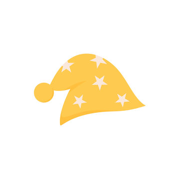 Cartoon sleeping hat. Vector illustration. 
