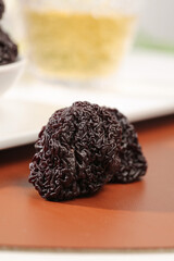Dried Candied Plum Fruit - Traditional Asian Snack with Wrinkled Dark Texture