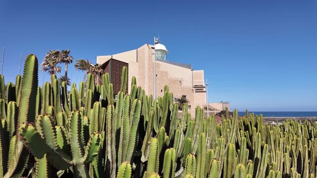 The Alfredo Kraus Auditorium at the western end of Las Canteras Beach in Las Palmas de Gran_Canaria. 