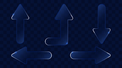 Glassmorphism Design Transparent Glass UI Trend. Element showcasing clarity shiny effect and blur Ideal for web design marketing and digital interfaces. Vector illustration.