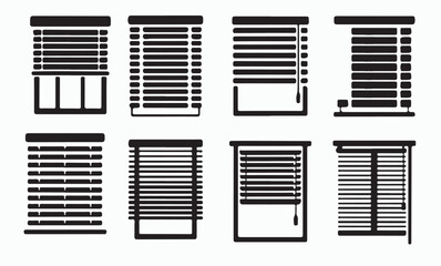 various types of blinds illustrated