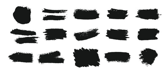 vector black paint ink brush stroke brush line