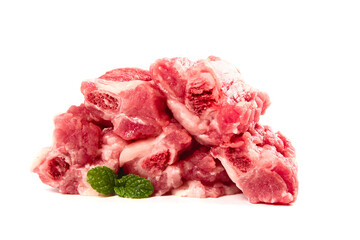 Fresh Raw Meat Cuts - Ribeye Steaks, Pork and Ground Beef Selection