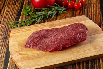 Raw classic beef steak for grill