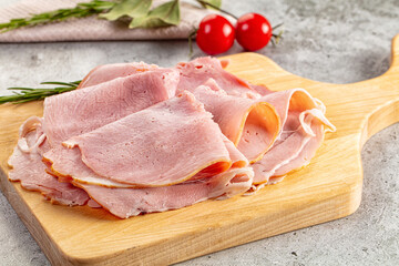 Italian delicous prosciutto pork meat