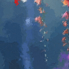 Various oil paintings, flowers, roses, peonies, chrysanthemums, lake scenery, sailboats, mountainous areas, chicken forests