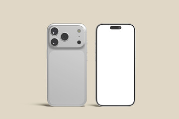 Realistic Smartphone Blank Mockup