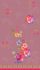 Kurti New Concept with some texture in Design 2025 Digital Print Textile