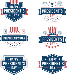 President’s Day Badge Vector Set