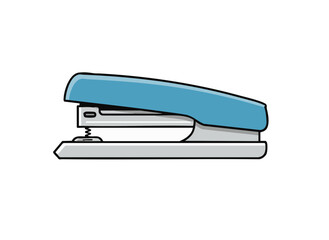 2D stapler isolated on white