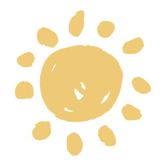 やさしい園じかんイラスト（主線なし・ゆるかわ）｜太陽のイラスト