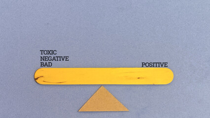 Conceptual representation of a toxic imbalance, where negative thoughts and bad feelings heavily...