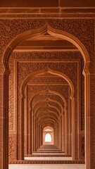 Ornate Indian Arched Passageways